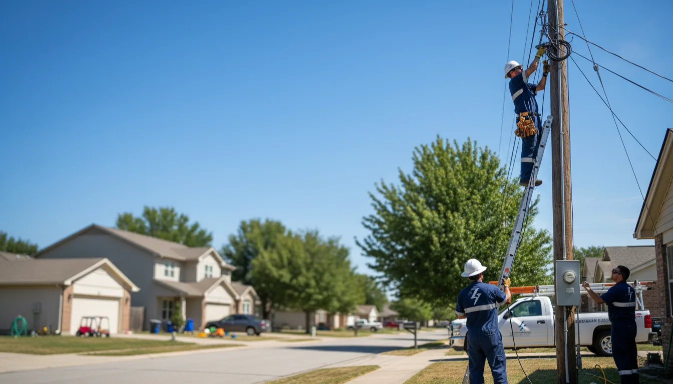 Residential electrician providing installation services in Columbus, ND